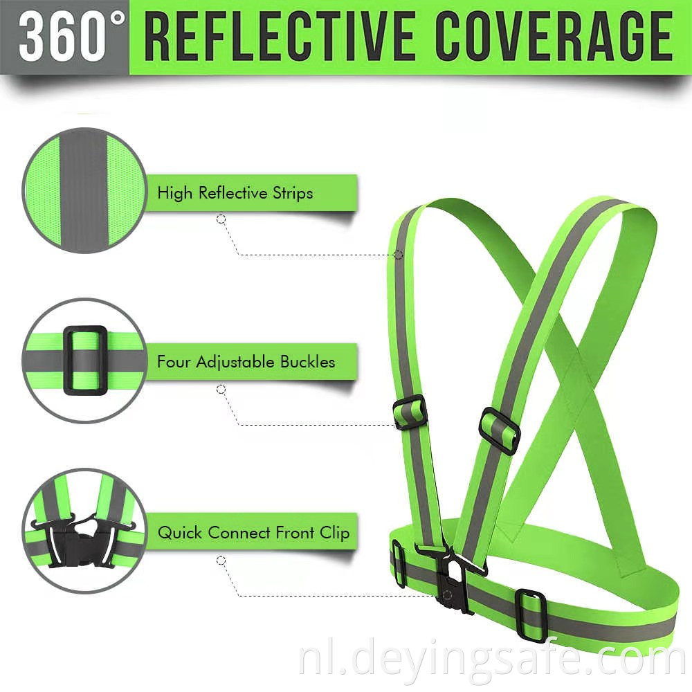 reflective safety belt vest